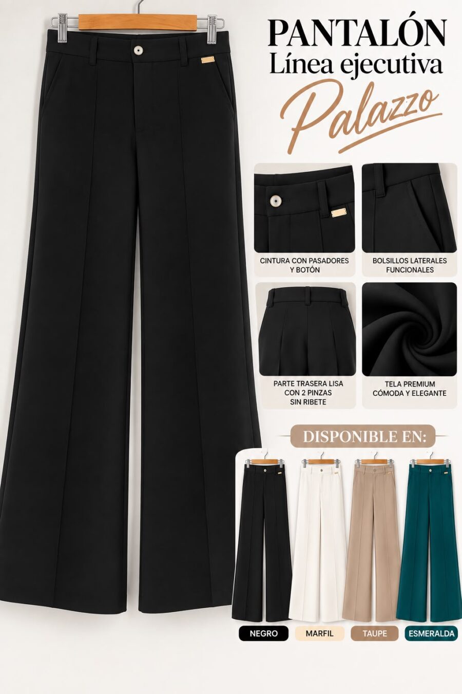 Pantalón Línea Ejecutiva Palazzo